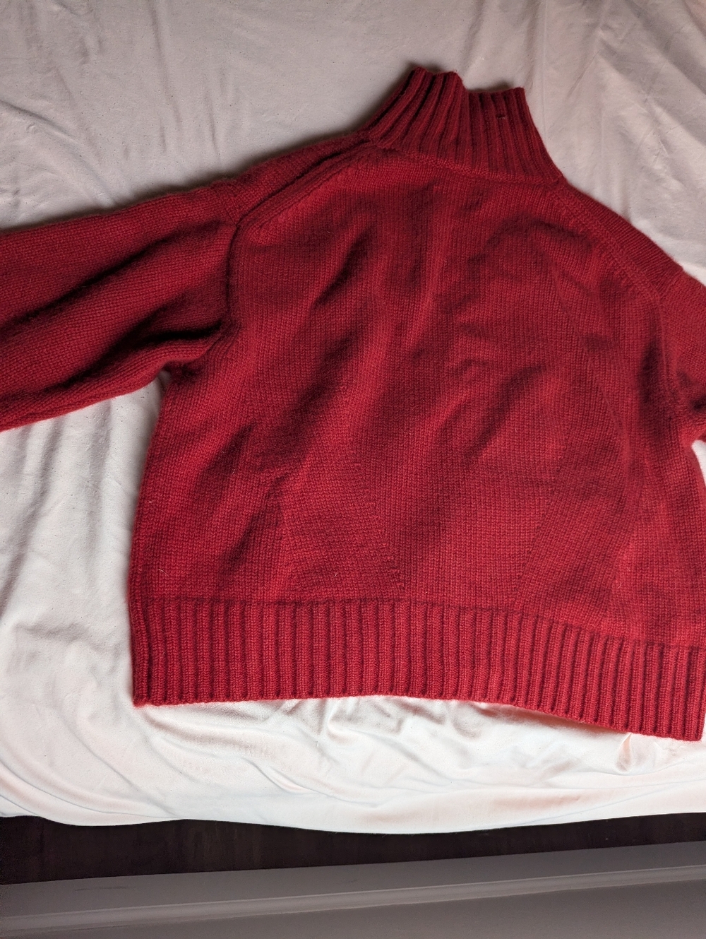 COS Red Ribbed Turtleneck Sweater - Picture 7 of 11